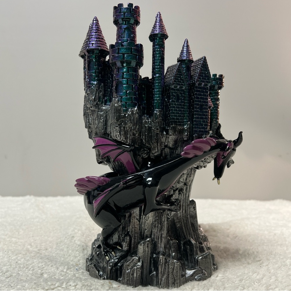 Bath & Body Works Disney Villains Maleficent Purple Dragon Castle Candle Holder - Picture 1 of 12